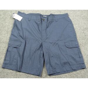 Chaps Shorts Mens 42x10 Cargo Pocket Deep Water‎ Blue Ripstop Outdoors Hike Camp